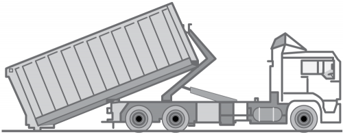 Fahrzeug LKW für Abrollcontainer zur Entsorgung / Container Transport