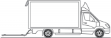Fahrzeug Stückgut-LKW mit Hebebühne zur Entsorgung / Container Transport